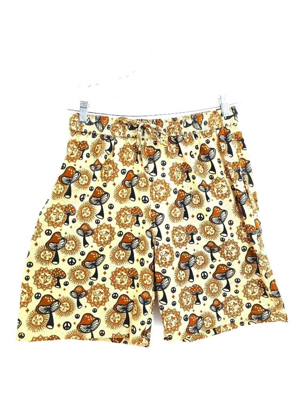 Rising International Brown Novelty Hippie Pull on Shorts Women Size XL